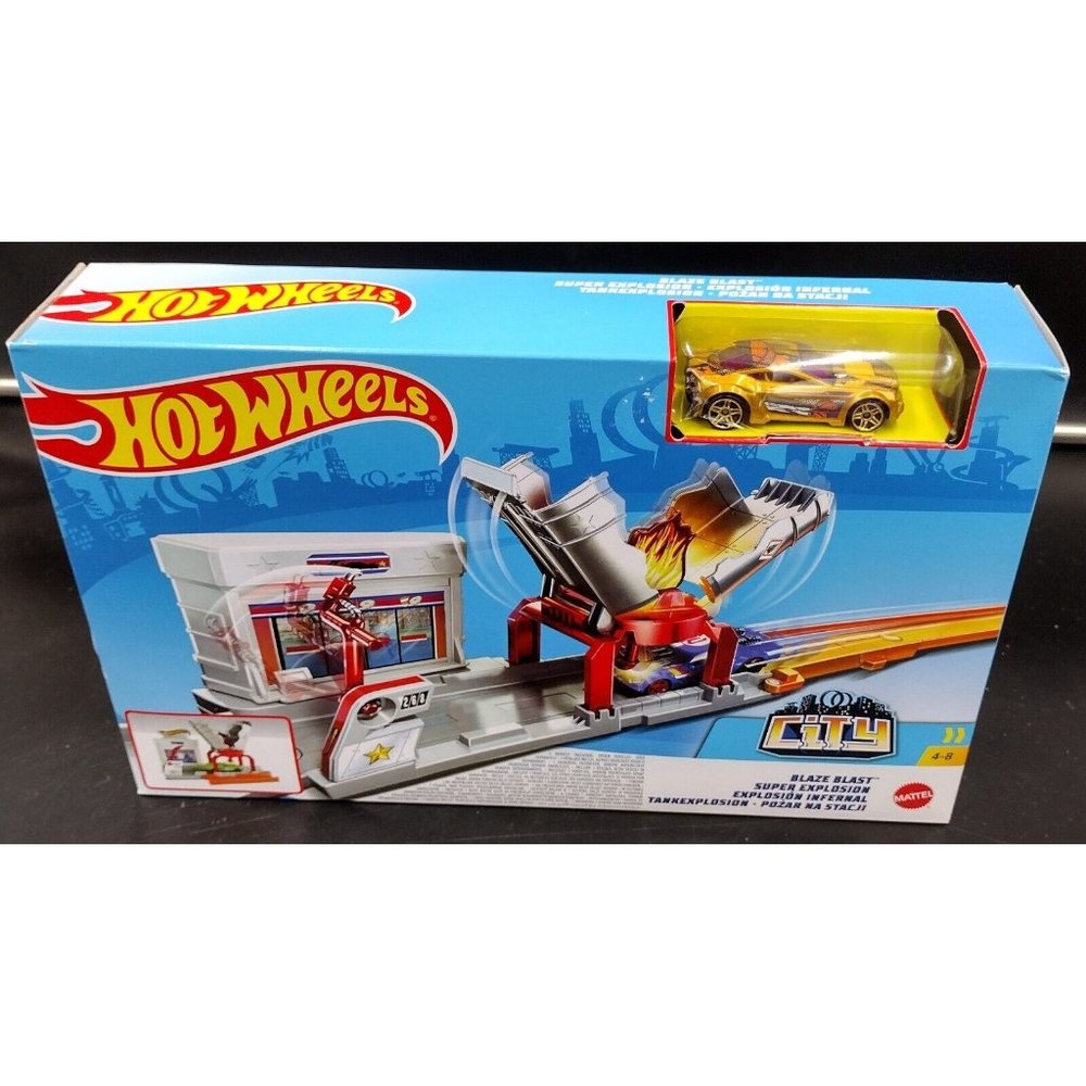 Mattel Hot Wheels Blaze Blast Super Explosion Playset and Car